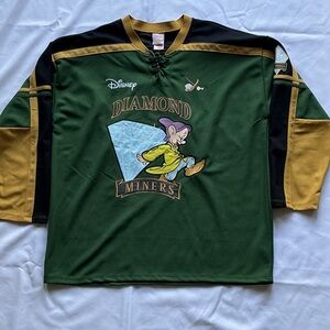 Disney Green and Gold Diamond Miners Jersey